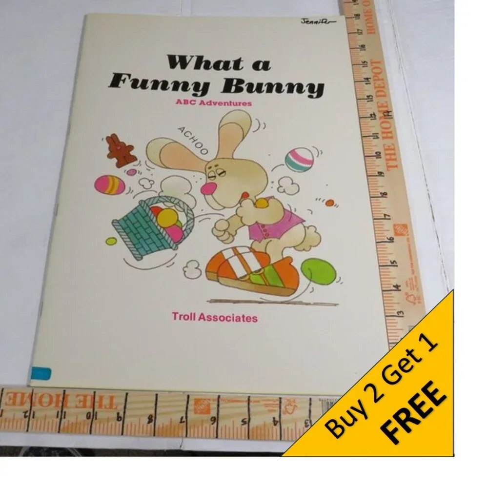 What a Funny Bunny Alphabet BIG BOOK (almost 2 feet tall) Classroom